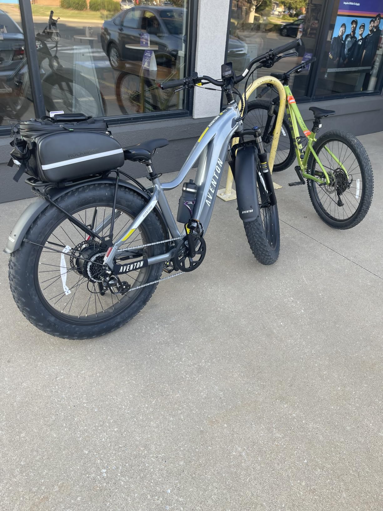 ROCKBROS Bike Rack Bag Trunk Waterproof Carbon Leather Bicycle Rear Seat Cargo Pack Pannier customer photo 1