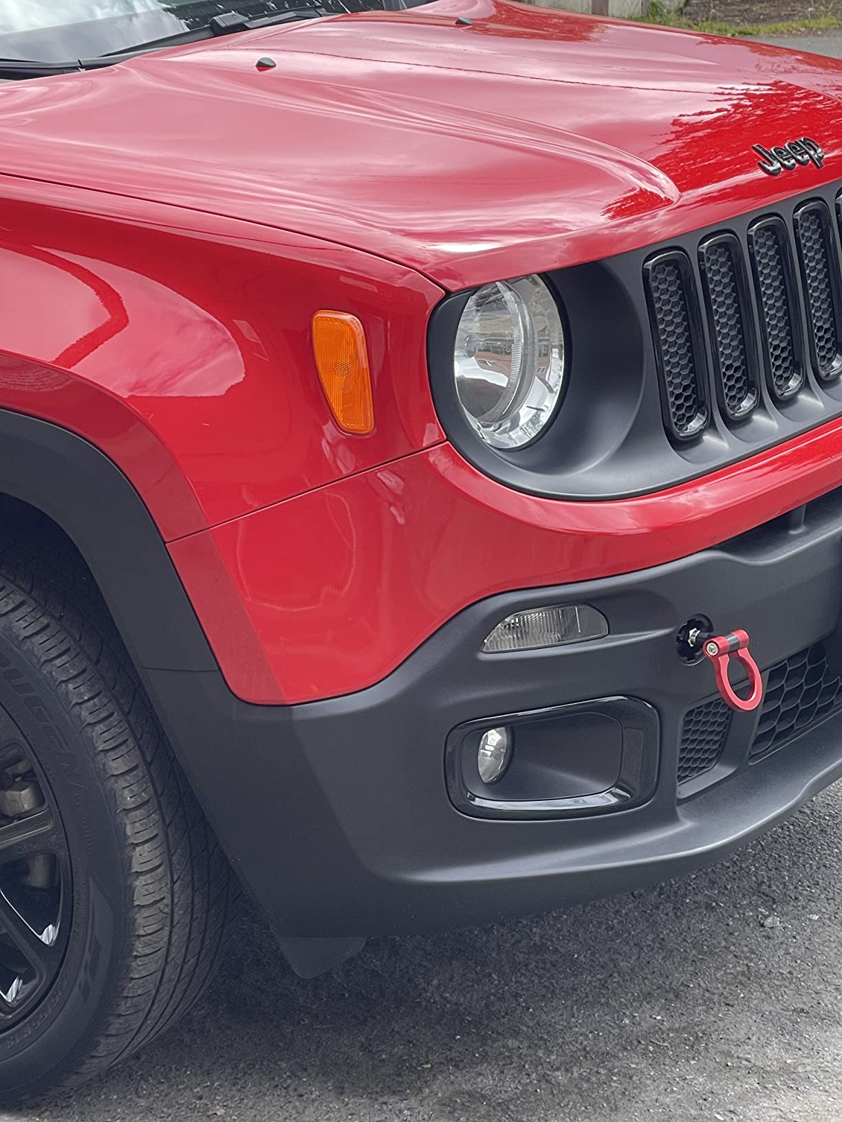 Heart Horse Universal Car Front Bumper Screw-on Tow Hook Aluminum 16mm Tow Hook Front Rear Racing Style for European Cars customer photo 1