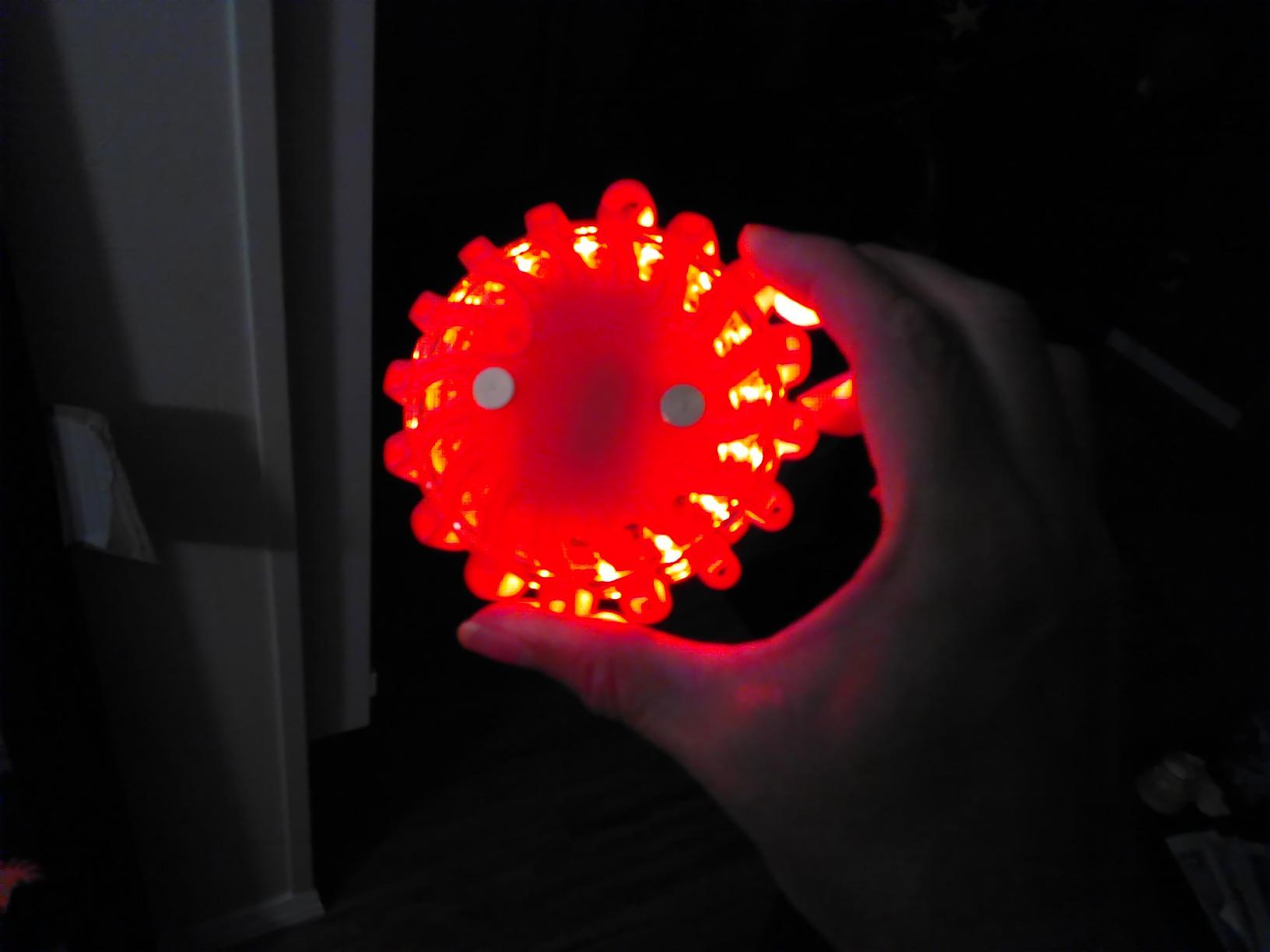 SpeedTech Lights 6 Pack of Rechargeable 16 LED Road Flare Disc Warning Beacon Emergency Flares for The Car, Truck, Bike, RV Vehicles - Roadside Emergency Kit w/Charger & Carrying Case Included customer photo 2