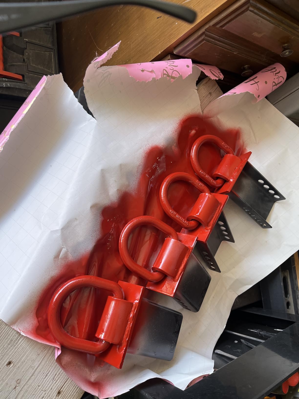 Mytee Products 4 Pack 5/8 Inch Stake Pocket D Rings, 18000 lbs | Heavy Duty Adjustable Trailer Stake Pocket Tie Down Utility for Flatbed Trucks & Trailer w/Hitch Pin, 4 Holes for Adjustment customer photo 1