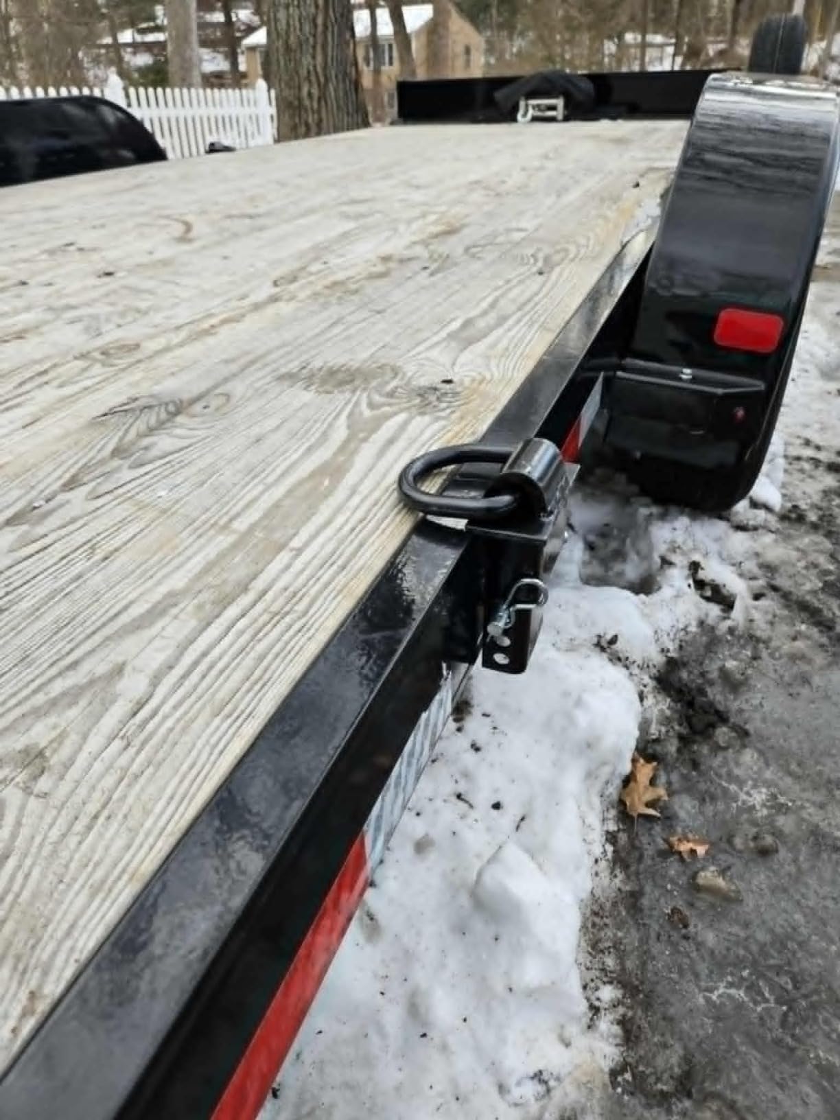 Mytee Products 4 Pack 5/8 Inch Stake Pocket D Rings, 18000 lbs | Heavy Duty Adjustable Trailer Stake Pocket Tie Down Utility for Flatbed Trucks & Trailer w/Hitch Pin, 4 Holes for Adjustment customer photo 2