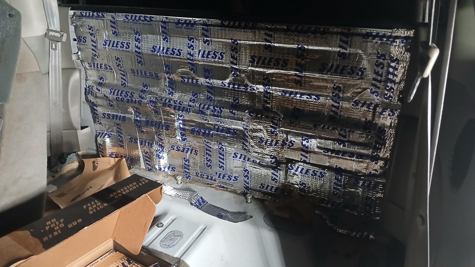 Siless 50 mil (1.3mm) 52 sqft Car Sound Deadening mat - Butyl Automotive Sound Deadener - Noise Insulation and Vibration Dampening Material ( 52 sqft) customer photo 2