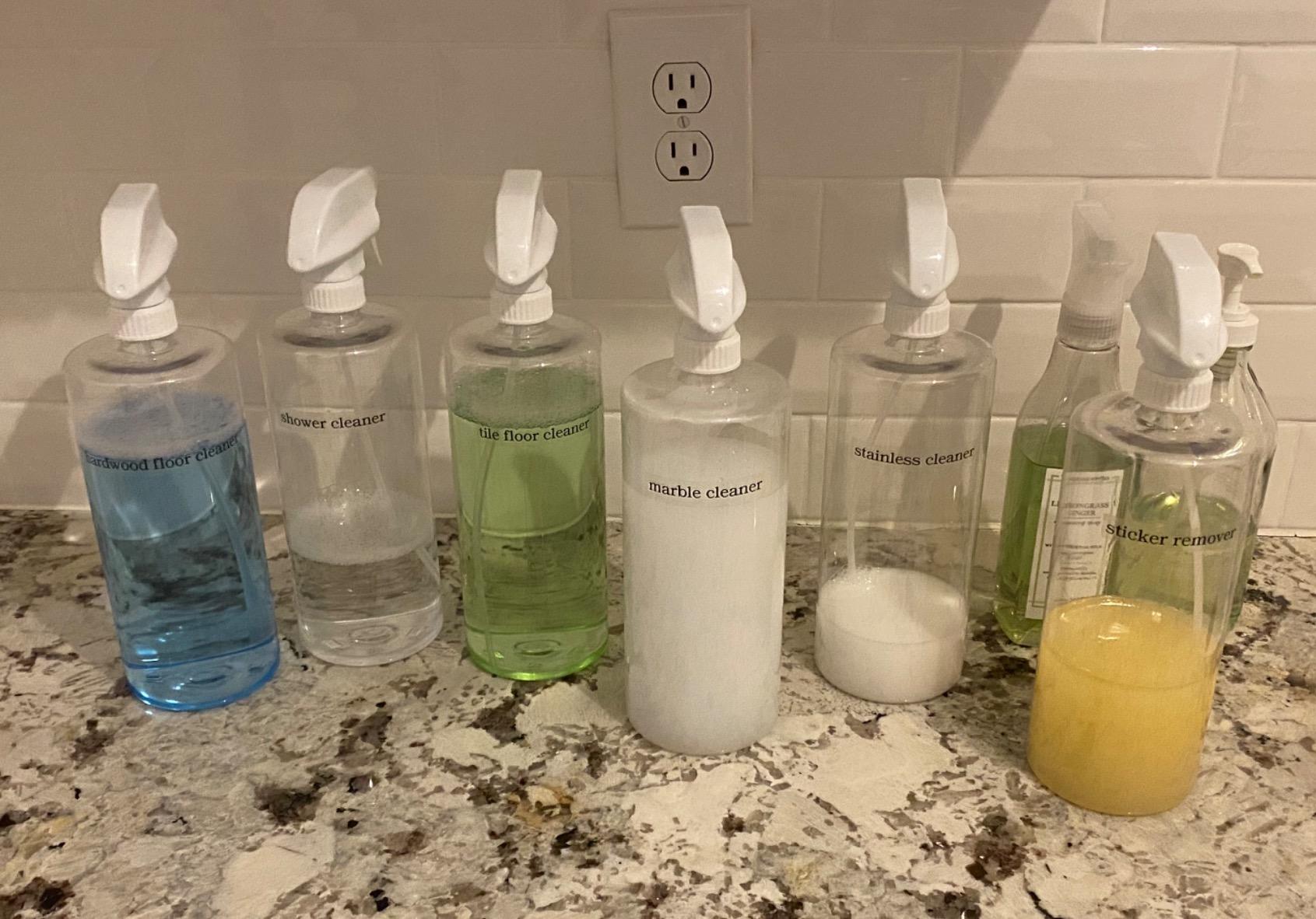 Bar5F Plastic Spray Bottles with Mixor Trigger, 32 oz | Professional, Leak Proof, Empty, Adjustable Fine to Powerful Sprayer, Refillable | Water Plants, Cleaning Solutions | Crystal Clear | Pack of 3 customer photo 2