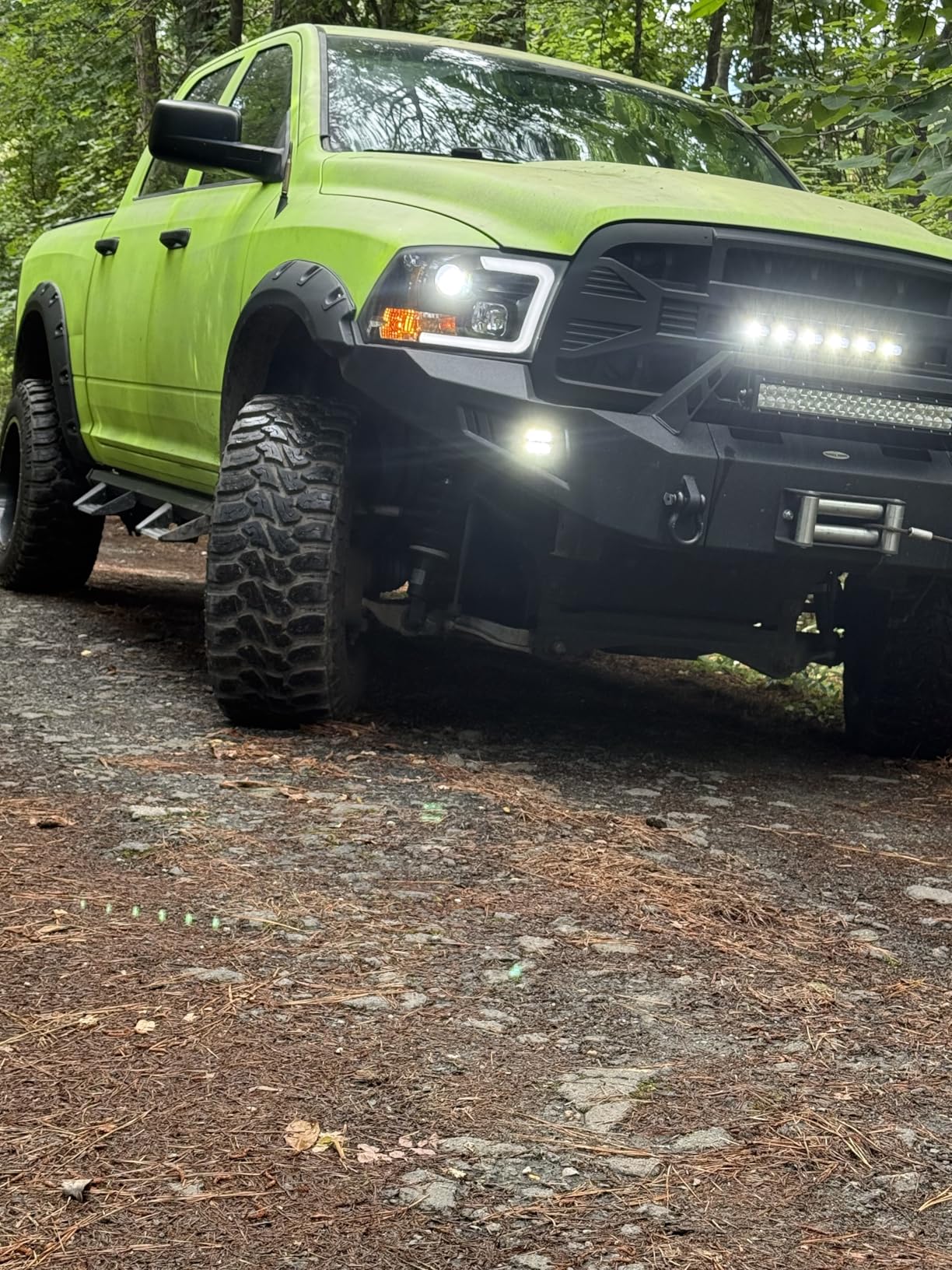 AKKON - For 2009-2018 Dodge Ram 1500 2500 3500 Truck LED Tube Black Projector Headlights Left+Right Replacement customer photo 1