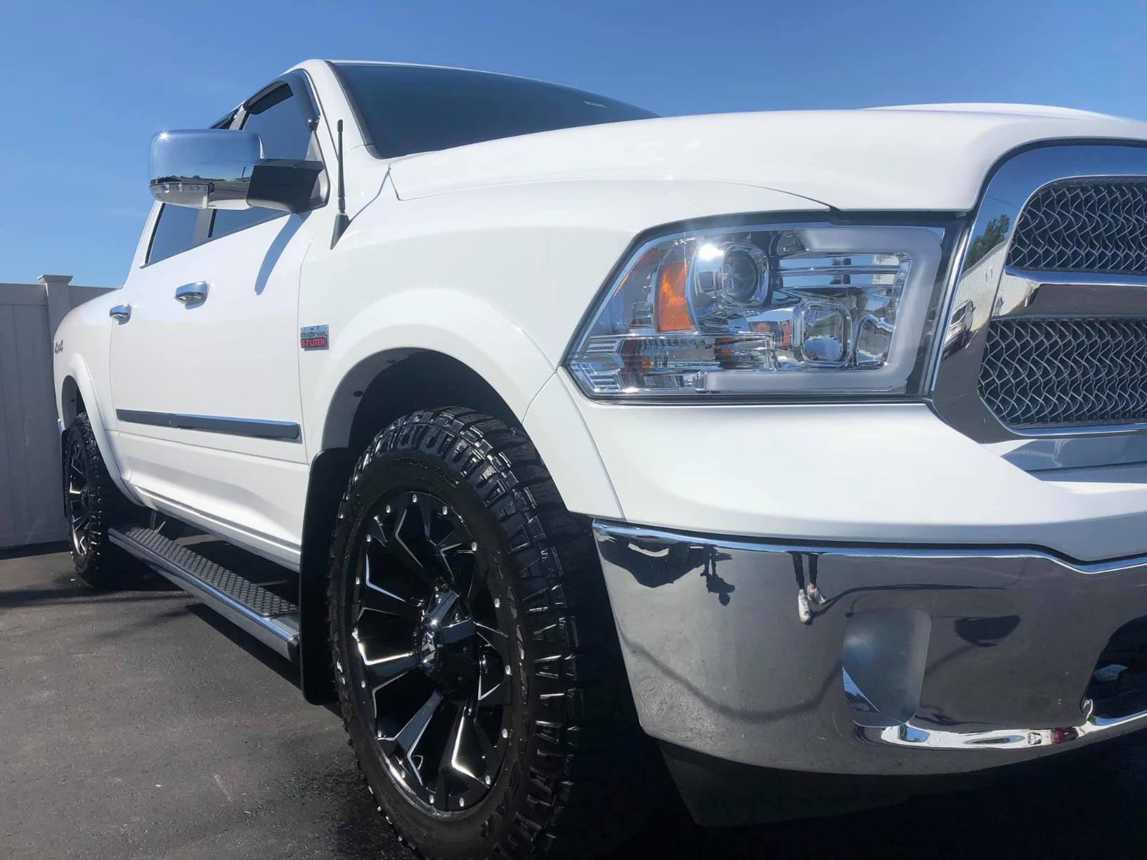 AKKON - For 2009-2018 Dodge Ram 1500 2500 3500 Truck LED Tube Black Projector Headlights Left+Right Replacement customer photo 2