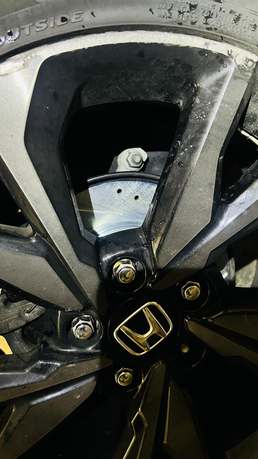 PowerStop Rear Brake Kit For Honda Civic 2016-21 - Drilled and Slotted Disc Rotors with Ceramic Brake Pads Replacement, K7725 customer photo 2