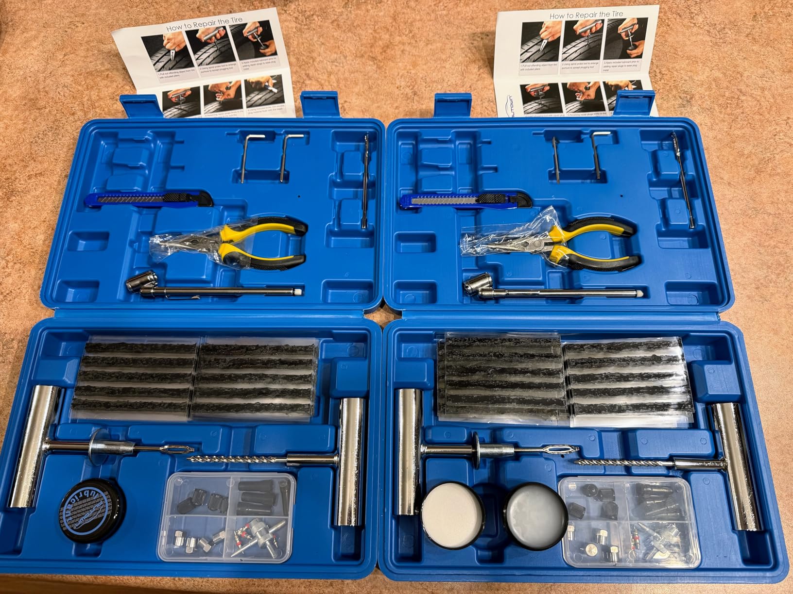 AUTOWN Tire Repair Kit - 68pcs Heavy Duty Tire Plug Kit, Universal Tire Repair Tools to Fix Punctures and Plug Flats Patch Kit for car Motorcycle, Truck, ARB, ATV, Tractor, RV, SUV, Trailer customer photo 2