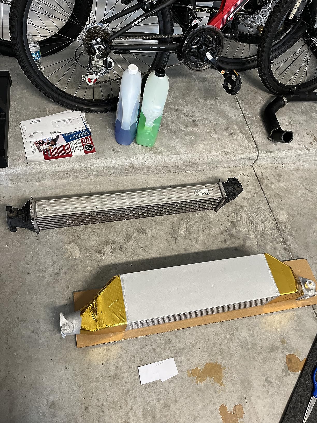 Performance Front Mount Aluminum Intercooler Compatible With Ford Mustang 2.3L EcoBoost 2015 2016 2017 Silver customer photo 1