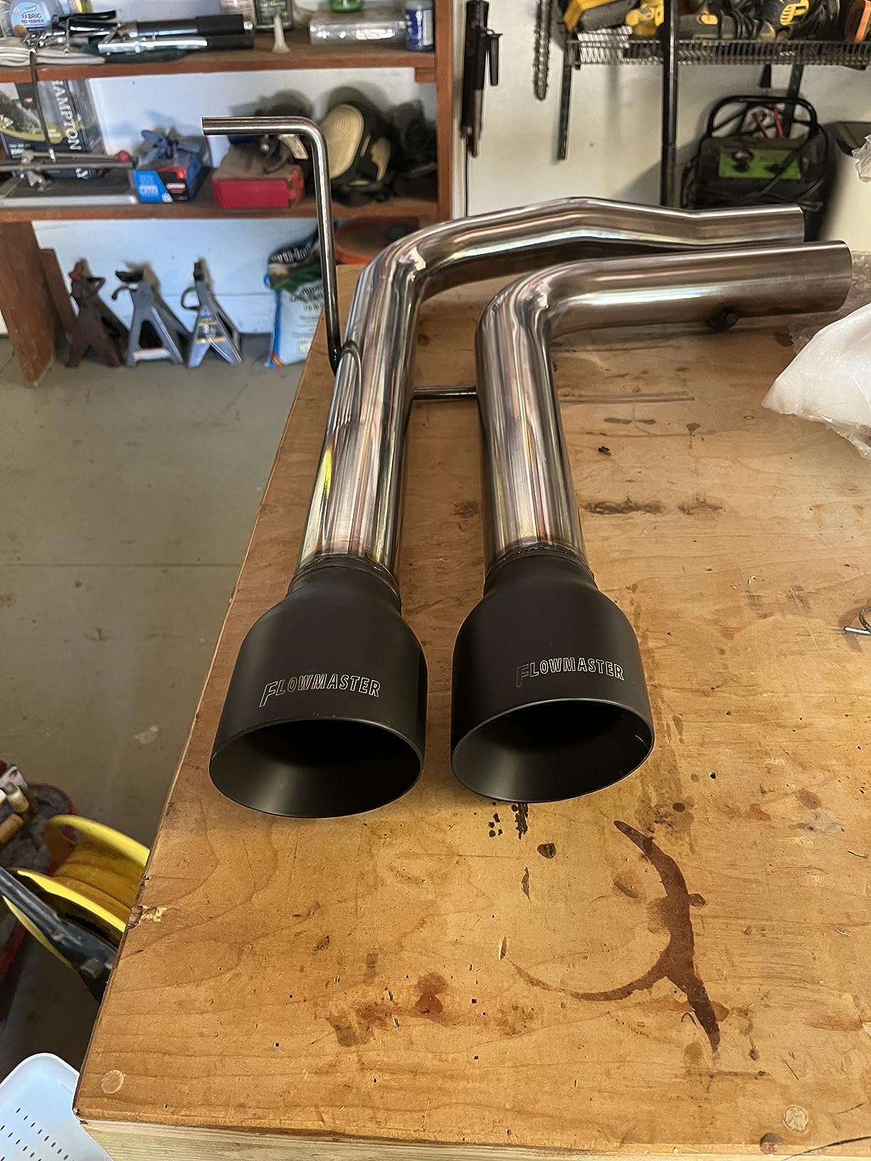 Flowmaster 717787 FlowFX Cat-Back Exhaust Kit Dual 2.5 Inch Stainless Steel 4 Inch Black Ceramic Tips Compatible with 2014-2019 Classic Body Chevy Silverado GMC Sierra 1500 Crew Double Cab 4.3L 5.3L customer photo 1