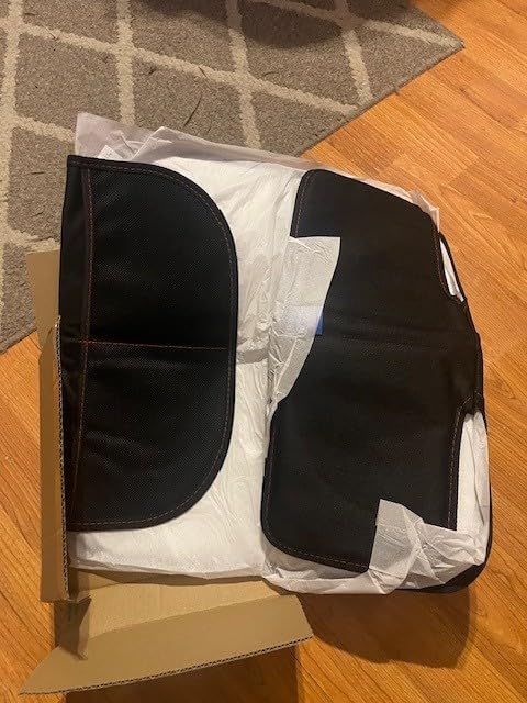funbliss Car Seat Protector for Child Car Seat | Auto Seat Cover Mat, Thickest Padding, Protects Leather & Fabric Upholstery, PVC Leather Reinforced Corners customer photo 1