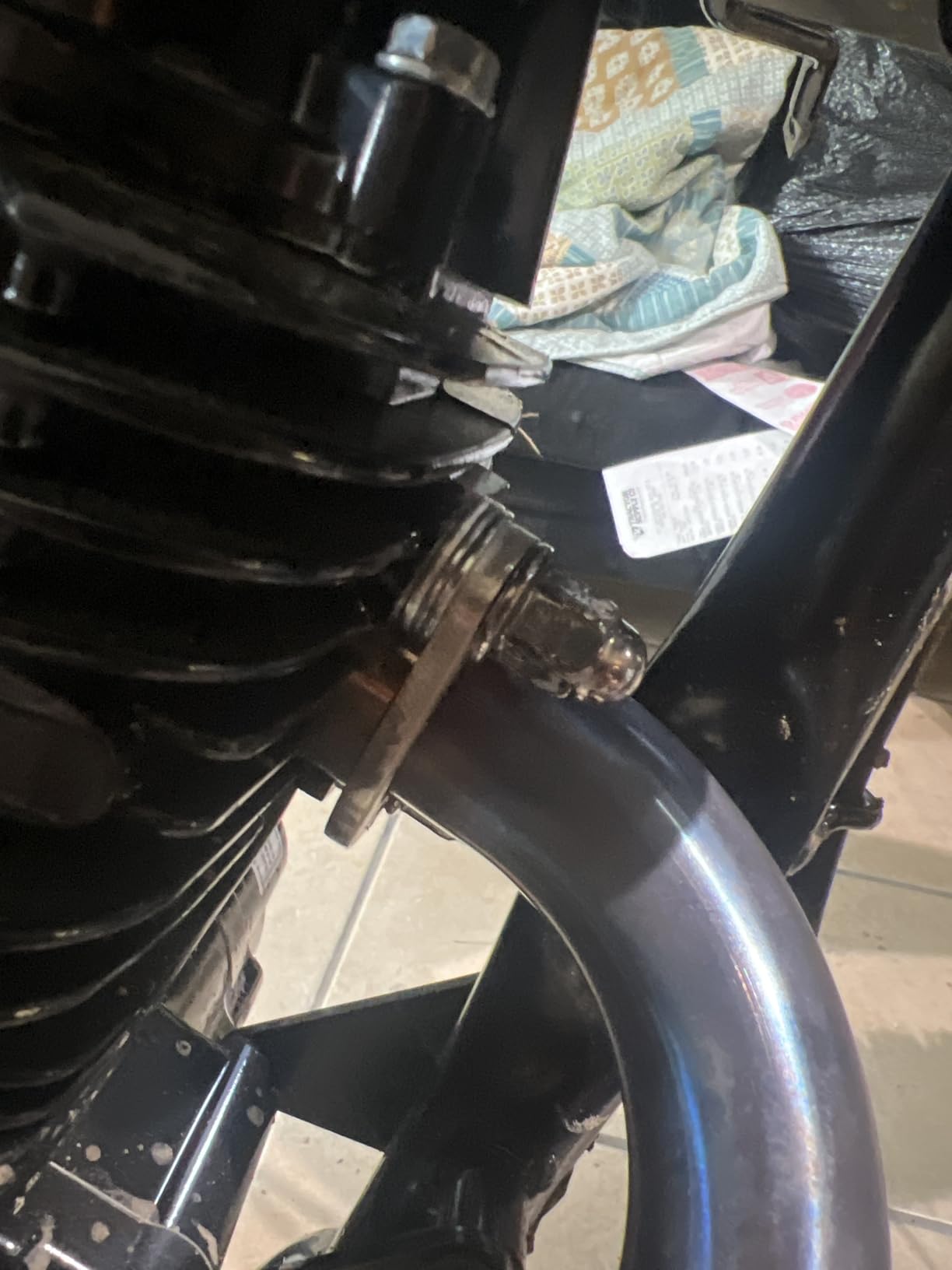 JFG RACING Dirt Bike Slip On Exhaust,Motorcycle Muffler Pipe Full Kit for CRF150F CRF230F 2003-2017/TAO TAO TBR7/HAWK 250-Red customer photo 2