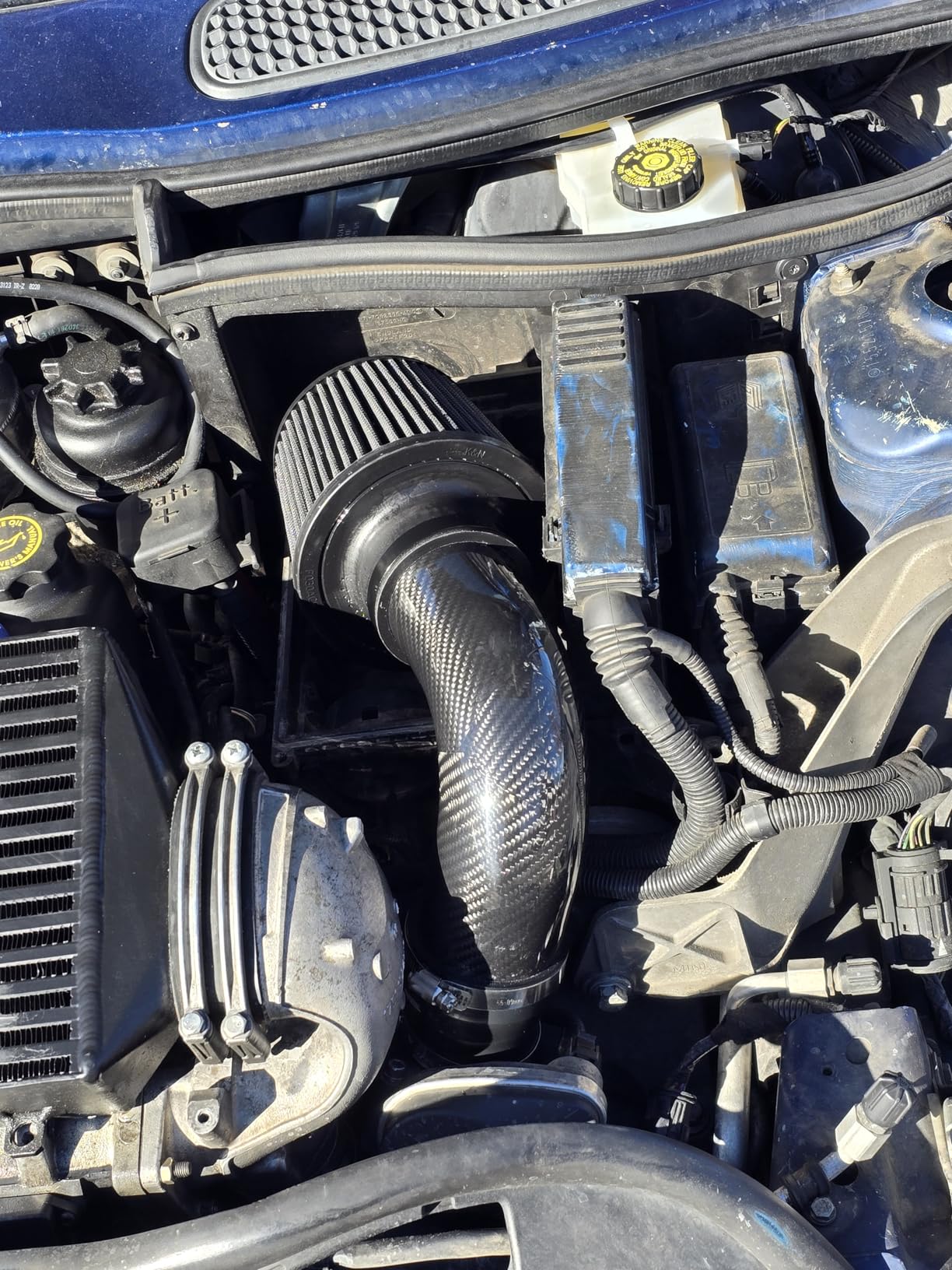 AC PERFORMANCE OD 3 inch (76mm) 45 degree Carbon Fiber Elbow, 3