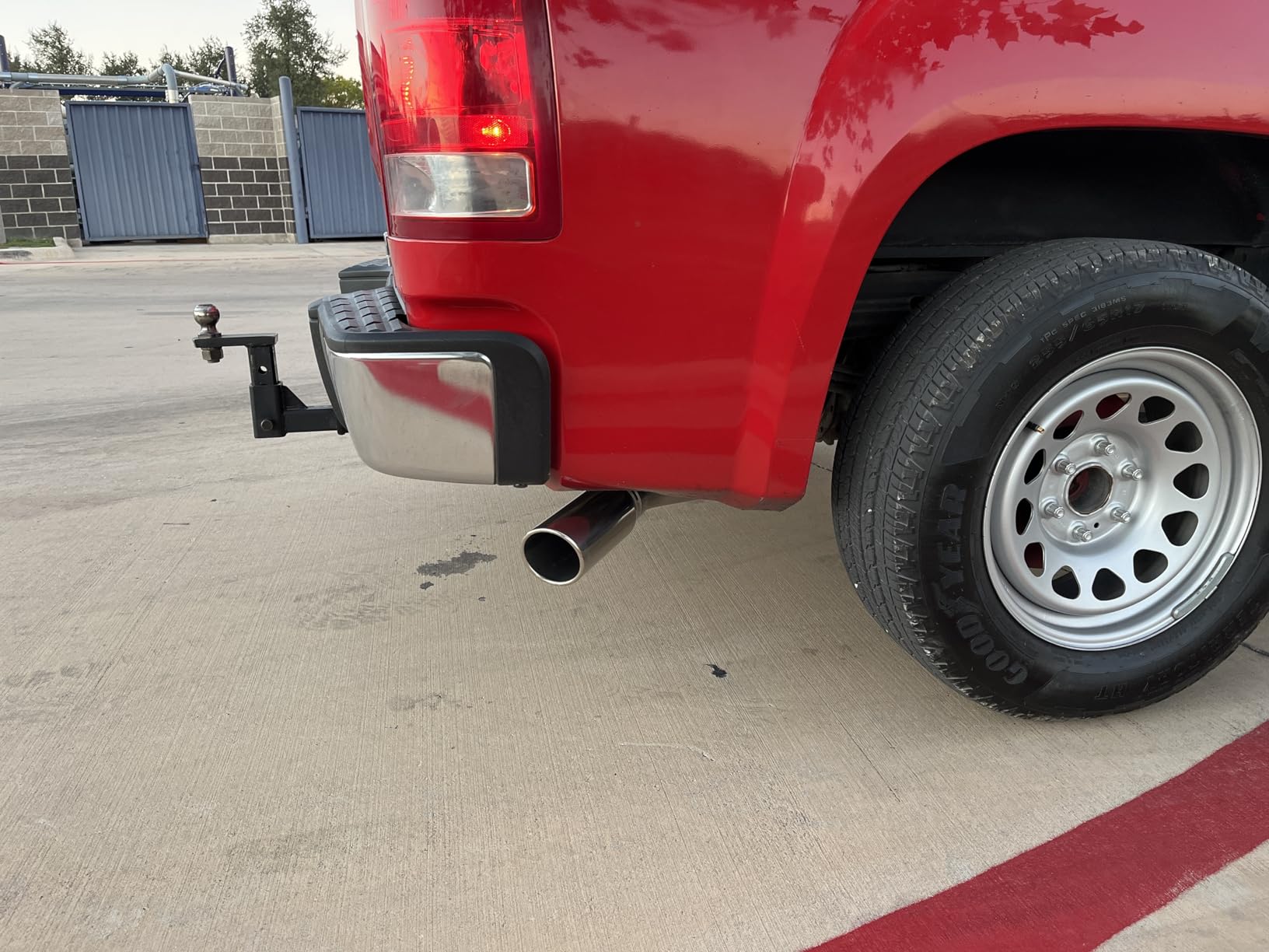 Auto Dynasty 4 Inches Rolled Muffler Tip Catback Exhaust System Compatible with 2007-2013 Silverado Sierra 1500 Crew/Extended Cab Short Bed, Stainless Steel customer photo 1