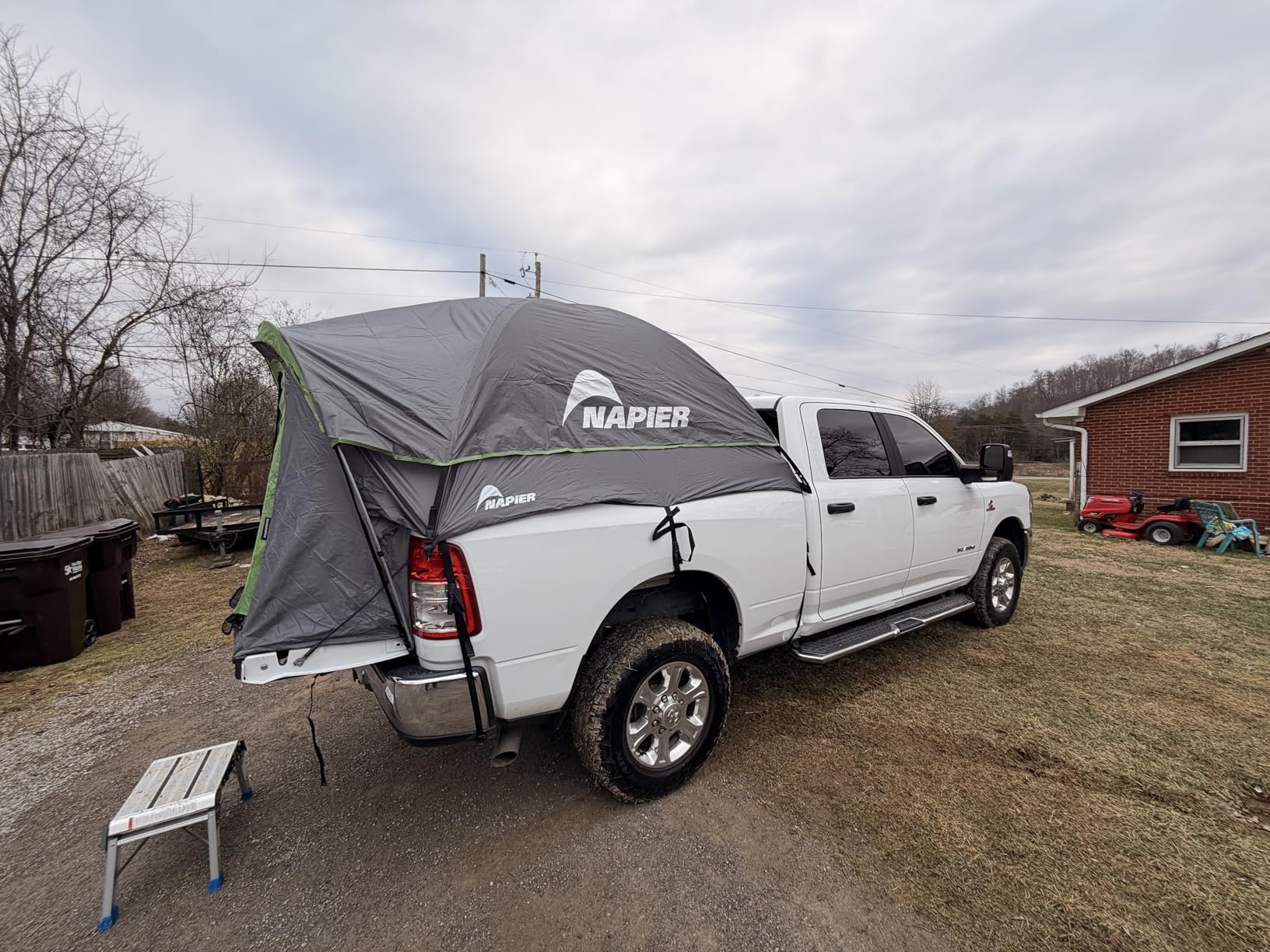 Napier Backroadz Truck Tent | Pickup Truck Bed Camping Tent | Rainfly for Water Protection | Sturdy and Spacious 2-Person Truck Tent | Easy 10-Minute Setup | Gray/Green customer photo 2