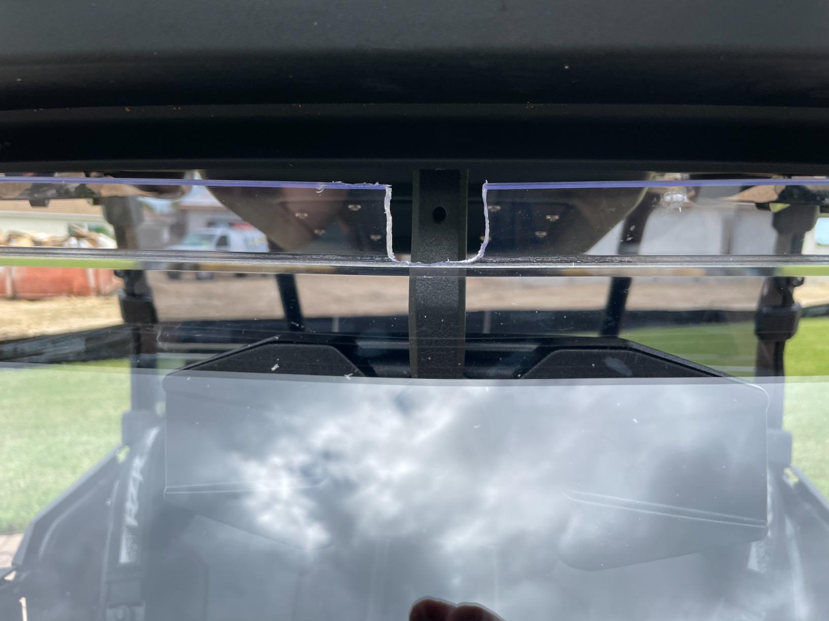 SuperATV Scratch Resistant 3-in-1 Flip Windshield Compatible With Polaris RZR XP 1000 & Turbo Models - See Fitment | 1/4