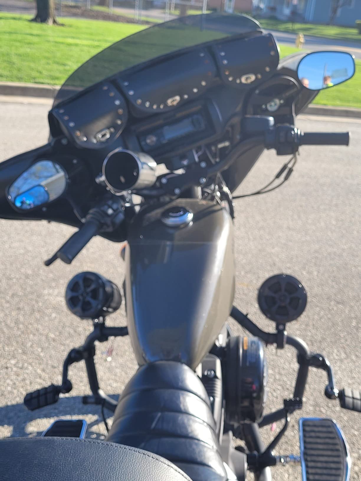 Pyle 2-Way Dual Waterproof Off-Road Speakers, 4 Inch 800 Watt Marine Grade Wakeboard Tower Speakers System, Full Range Outdoor Audio Stereo Speaker for ATV, UTV, Quad, Jeep, Boat - PLUTV41BK, Black customer photo 2