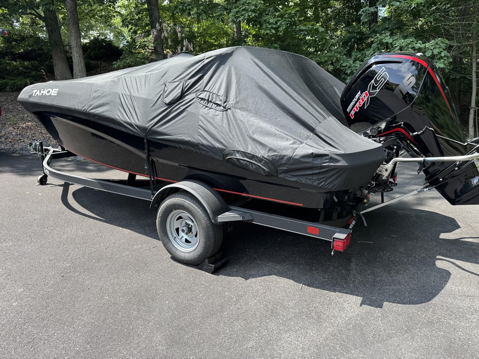 Wheel Chocks for Cars, RVs, Trucks, Trailers, and Vehicles G.V.W. up to 8T, 4 Pack - Anti Slip Bottom Tire Chock for All Weather Use - RV, Travel Trailer, Pop Up Camper Accessory customer photo 2