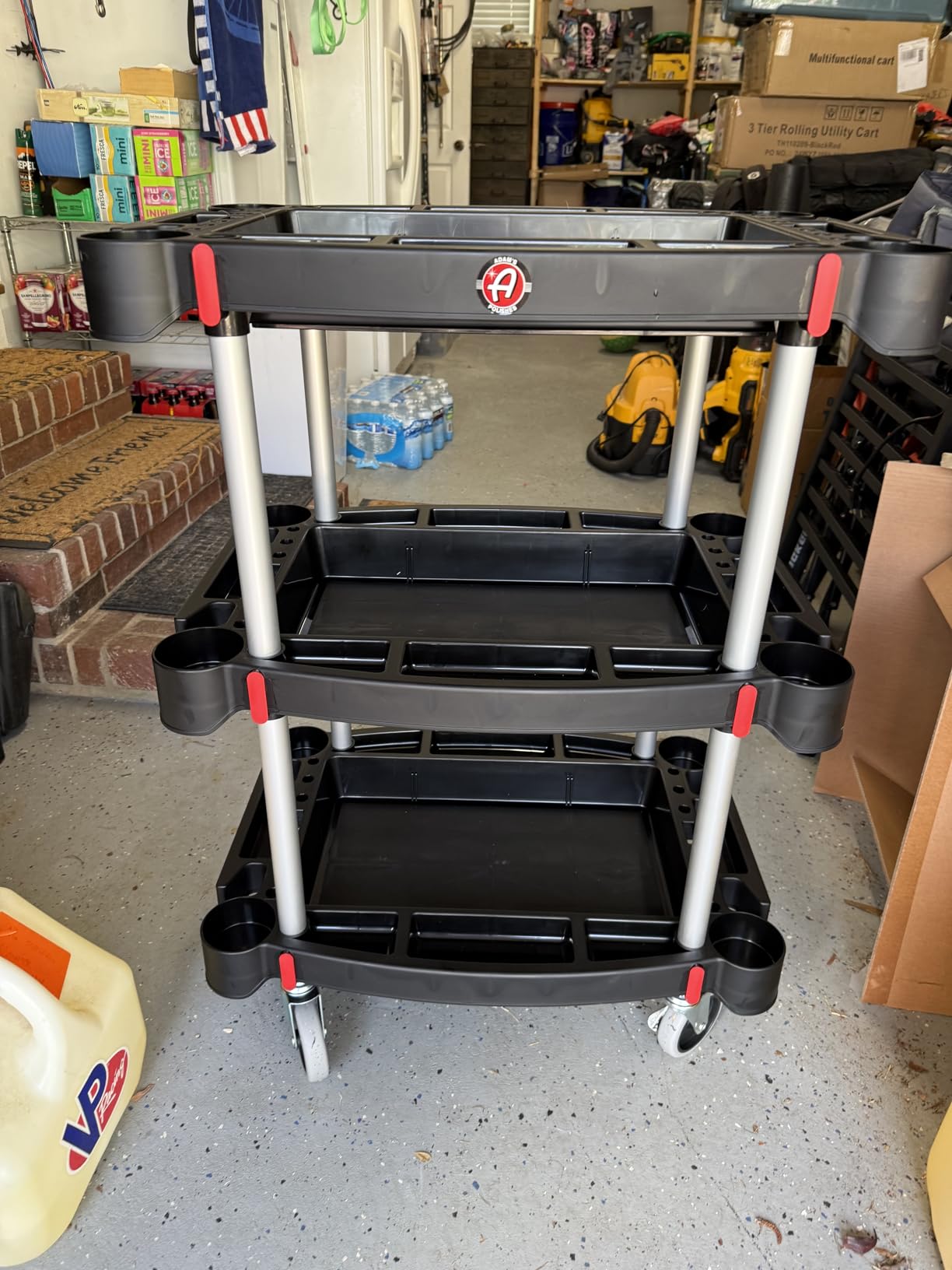 Adam's Polishes Standard Detailing Cart, Custom Mobile Rolling Utility Detailing Tool Cart Organizer for Garage DIY Home Projects, Extra Storage for Mechanics & Detailers During Repairs Car Wash/Wax customer photo 1