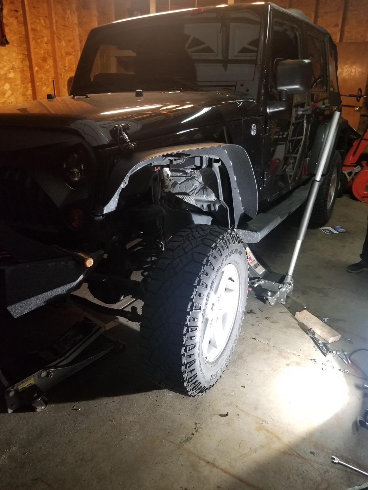 MotoFabLifts 3 inch Front 3 inch Rear Full Lift Kit with Shock Extenders for Jeep Wrangler JK customer photo 2