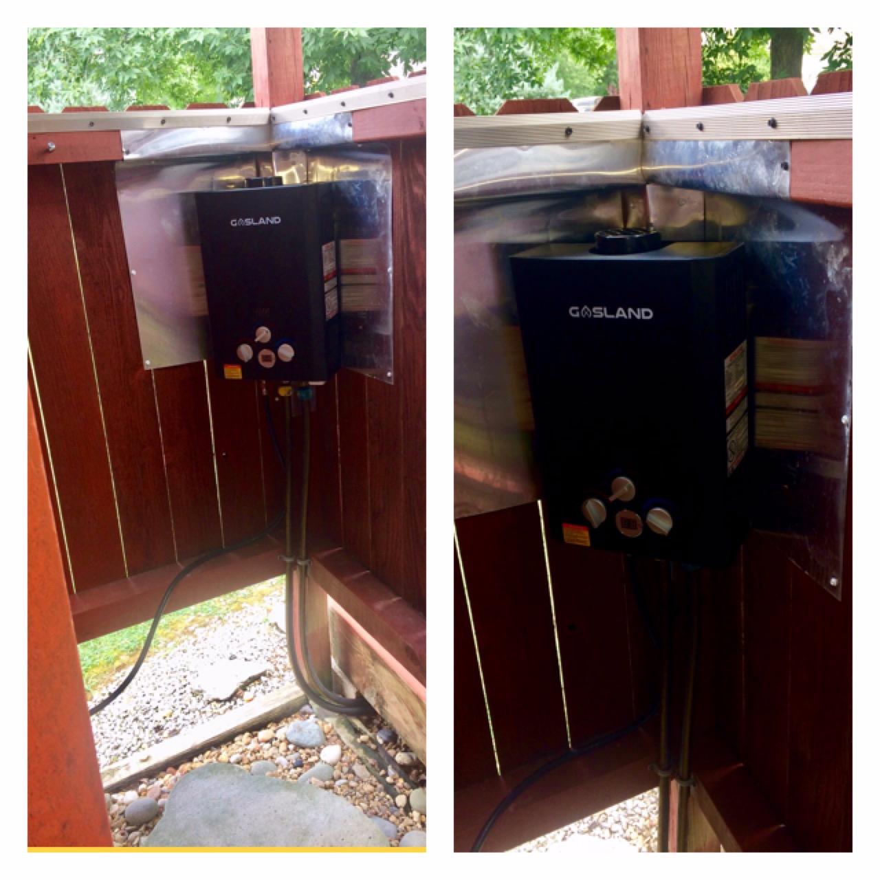 GASLAND BE158B CSA Certified Portable Tankless Water Heater - Features Digital Display & Multi-Protection, 1.58 GPM Propane Hot Water for Outdoor & Mobile Use - Black customer photo 1