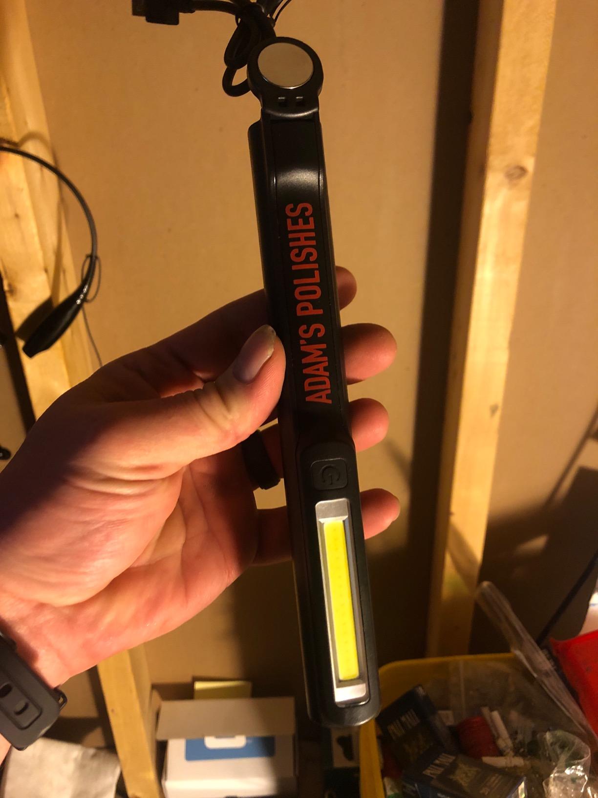Adam's Polishes Swirl Finder Flashlight - Ultra Bright 170 Lumen Mini Light - Easily Spot Imperfections and Swirls customer photo 2