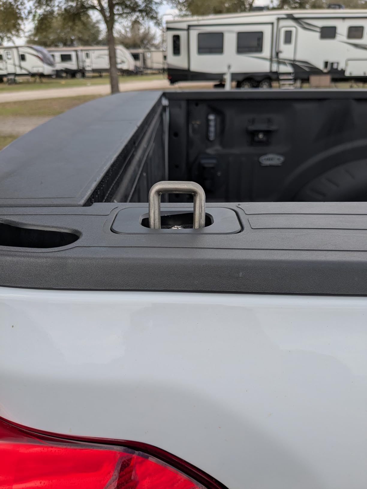 Tie Down Anchors Retractable Truck Bed Top Side D Ring Compatible with 2015-2026 F150 / 2017-2026 F250 F350 Super Duty / 2017-2026 Raptor - 3000 LBS Capacity of 2 customer photo 2