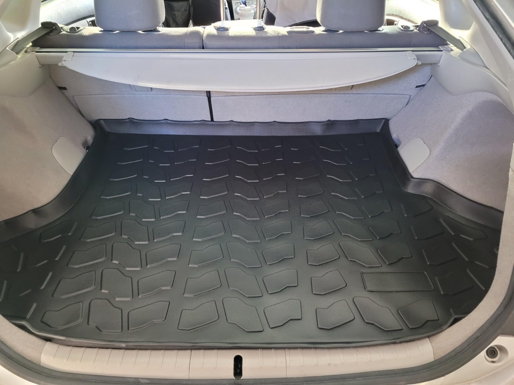 Premium Cargo Liner for Toyota Prius 2010-2015 - 100% Protection - Custom Fit Car Trunk Mat - Easy-to-Wash & All-Season Black Cargo Mat - 3D Shaped Laser Measured Trunk Liners for Toyota Prius. customer photo 1