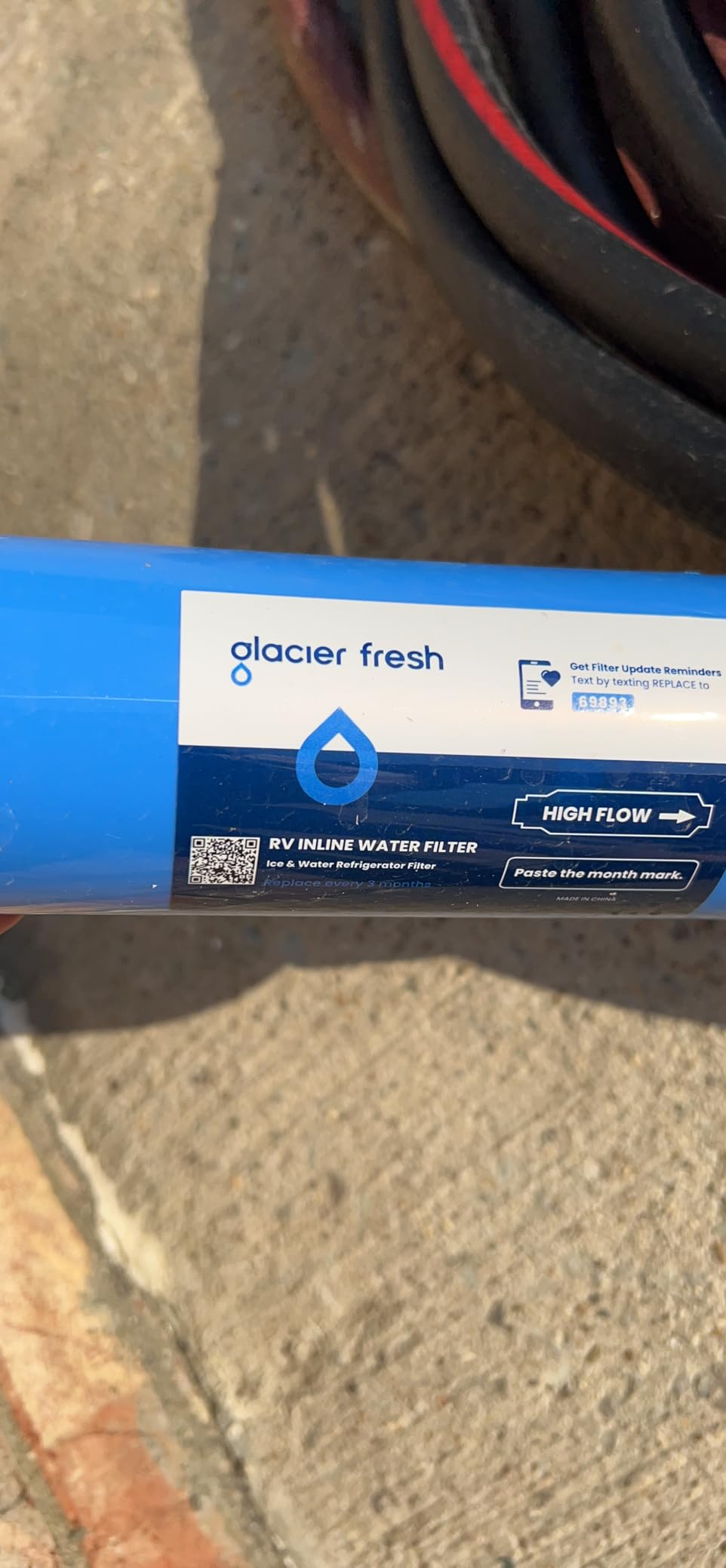 GLACIER FRESH RV/Marine Water Filter with 1 Flexible Hose Protector, Greatly Reduces Bad Taste, Odors, Chlorine and Sediment in Drinking Water, 2 Pack customer photo 2