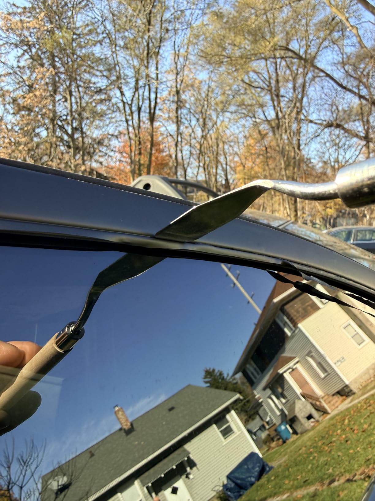 2 inchesx50 Feet Gloss Black Vinyl Wrap Kit for Black Out Chrome Delete Window Trim Door Trim Made from Genuine 3M 2080 Film customer photo 2