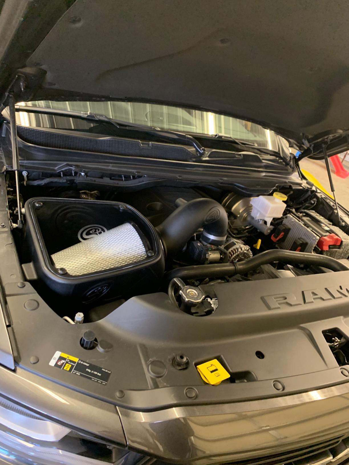 S&B Filters 75-5124 Cold Air Intake for 2019-2020 Ram 1500/2500 / 3500 New Body 5.7L Hemi (Oiled Cleanable, 8-ply Cotton Filter) customer photo 2