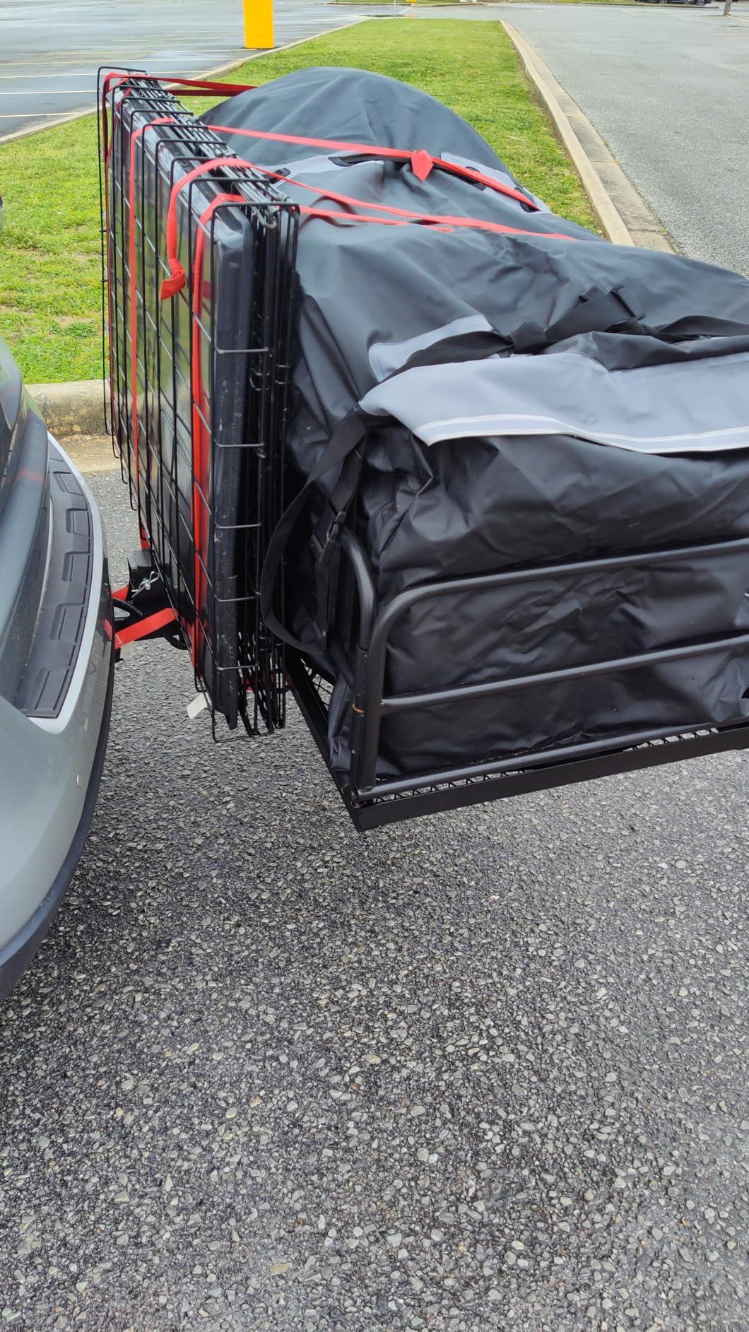 500 Lbs Heavy Duty Hitch Mount Cargo Carrier 60