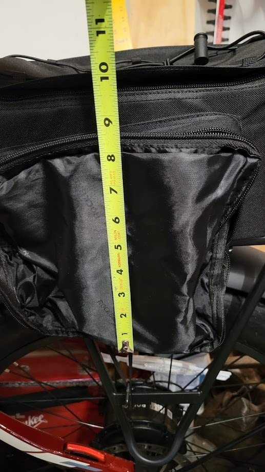 ROCKBROS Bike Rack Bag Bicycle Bag Trunk Rear Rack Bag Bike Panniers Bike Accessories Basket Storage Luggage Saddle Shoulder Bag 13L for E bike, Bicycle With Rain Cover Biking Accessories Gear customer photo 2