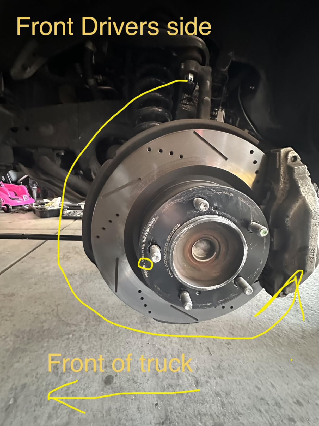 MAX Advanced Brakes - Brake Kit For 2015-2023 Nissan Murano, 2013-2020 Nissan Pathfinder, Infiniti QX60 Carbon Ceramic Brake and Rotor Kit Front and Rear Drilled Slotted Brake Rotors customer photo 1