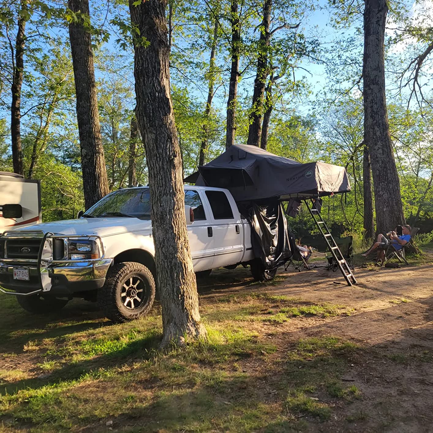Extended Soft Shell Rooftop Tent, 4-Person - Overland Vehicle Systems HD Nomadic 4 - Grey Body & Green Rainfly customer photo 1