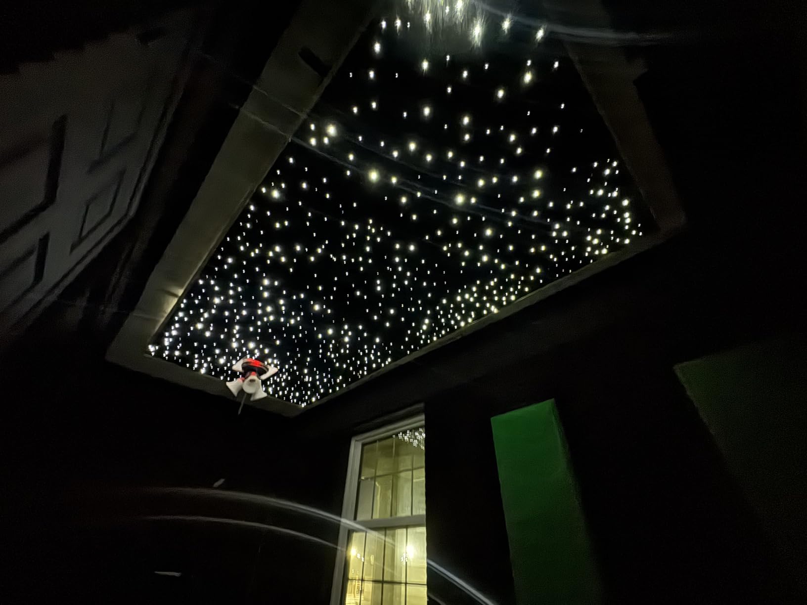 AKEPO 10W Car Home Use APP+Twinkle+Music Fiber Optic Lights kit for Star Ceiling Sky Light, RGBW Light Engine + Optical Fiber Cable 150pcs 0.03in/0.75mm 6.5ft/2m + 28key RF Remote Control customer photo 2