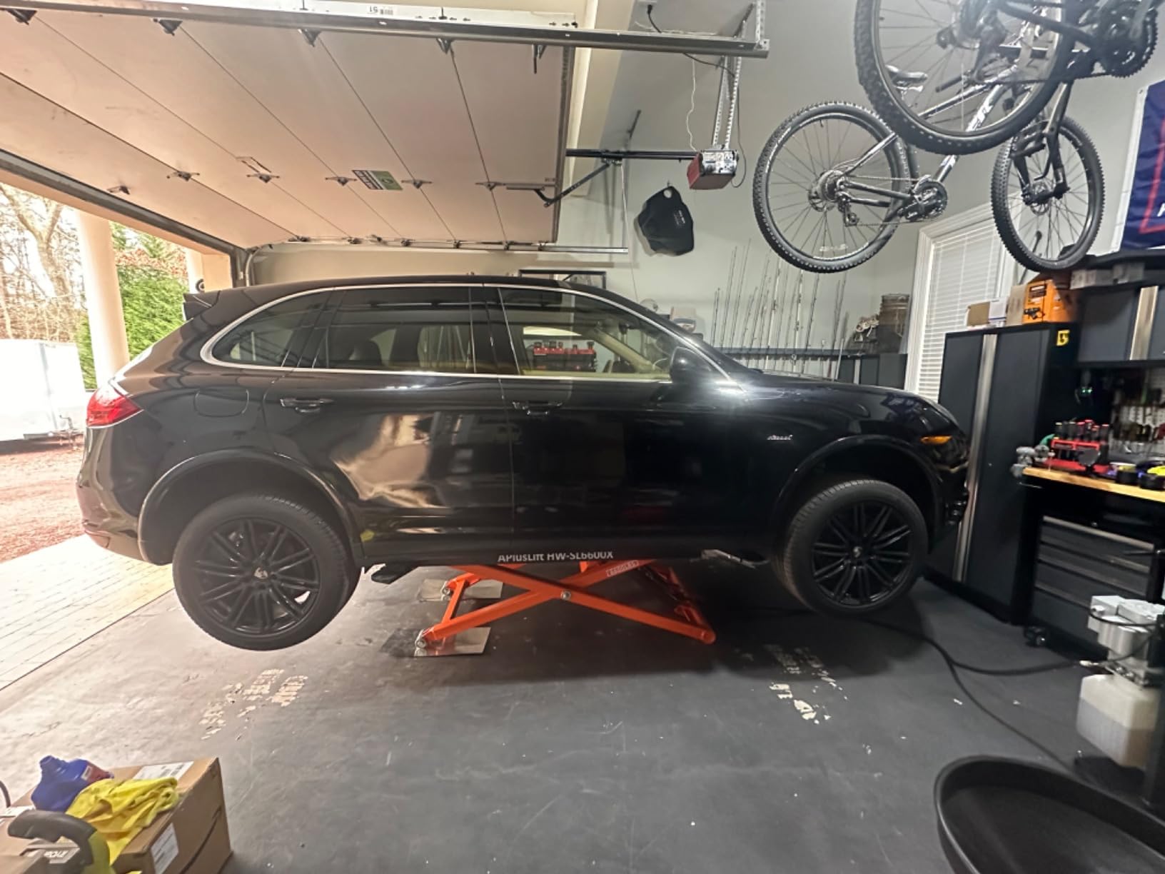 APlusLift 6600LB Portable Mid-Rise Scissor Lift 110V Power HW-SL6600X with 5 Year Structural Warranty customer photo 1