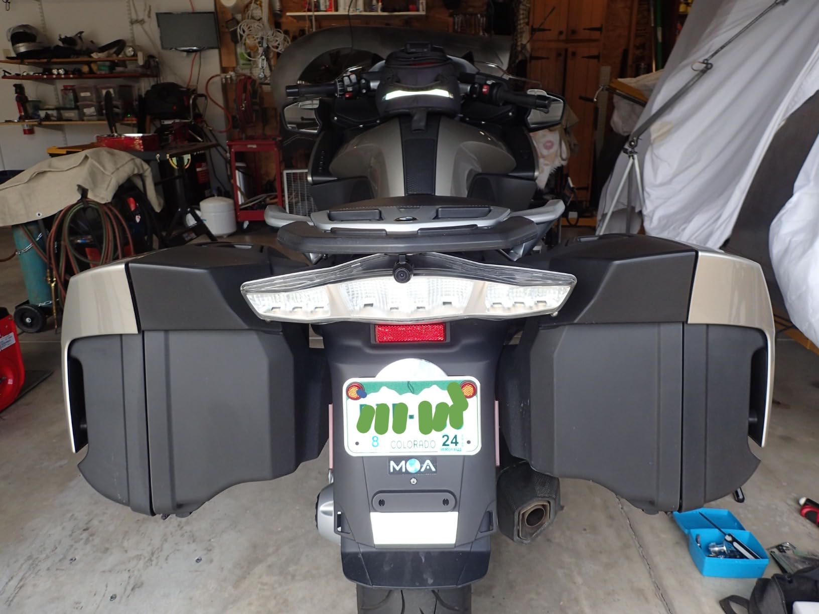 VSYSTO WiFi Motorcycle Dash Cam, 2 Channels 130° Wide Angle Lens Starlight Night Vision Front & Rear HD 1080P Camera Motorbike DVR System, G-Sensor, Loop Recording (Black-D6L) customer photo 1