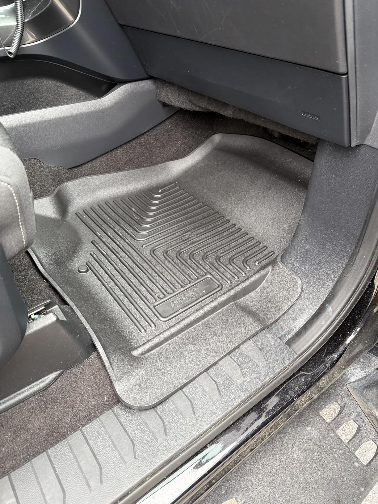 Husky Liners Weatherbeater Floor Mats | Fits 2015-2026 Ford F-150, 2022-2025 Lightning, SuperCrew (Crew Cab) w/Carpet & w/Out Fold Flat Storage | Front & 2nd Row, 3-pc Black - 94041 customer photo 1
