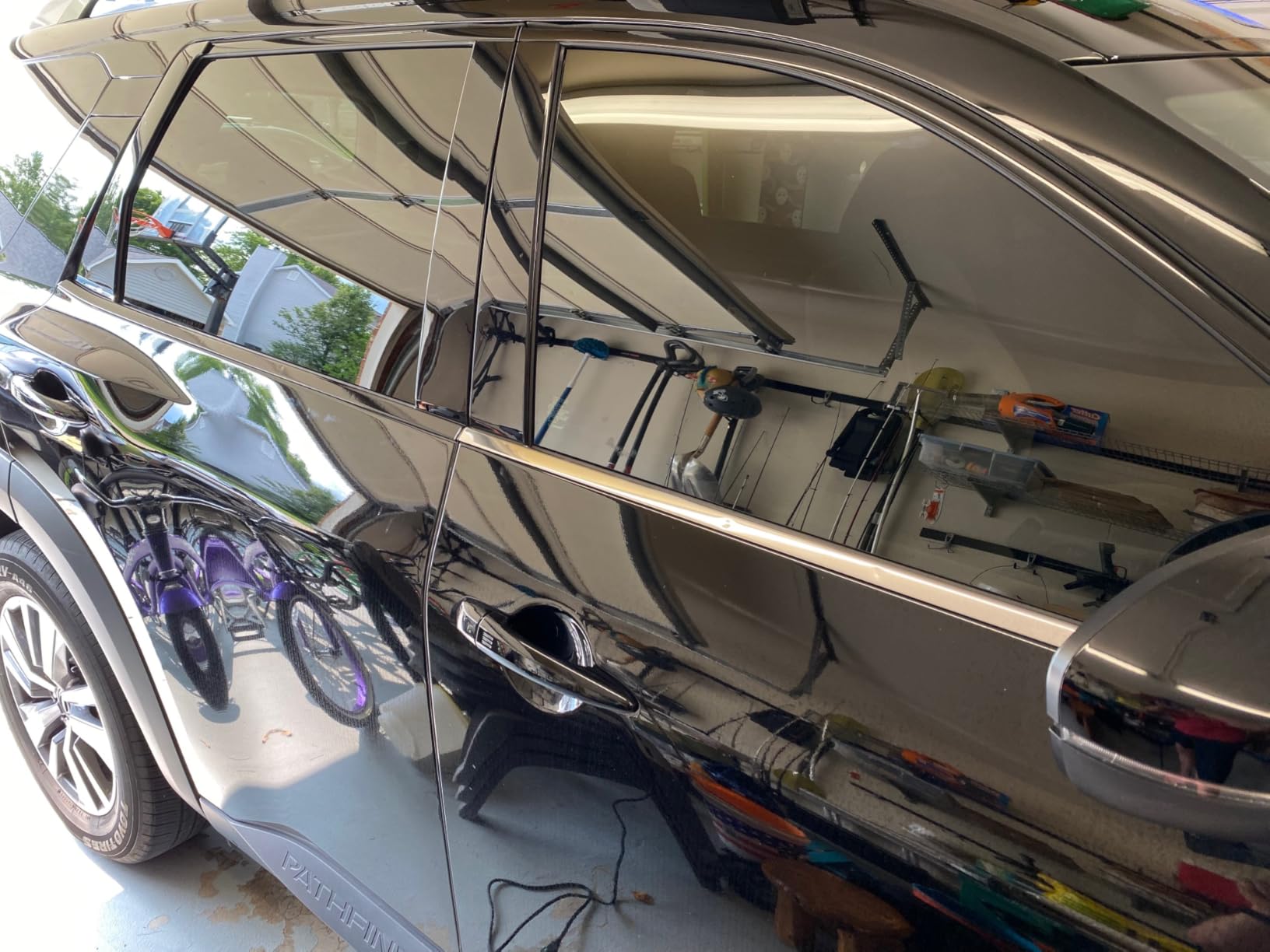 3M Black Out Trim Chrome Delete Vinyl Wrap Kit | 50ft Roll of 3m Scotchprint 2080 | Felt Edge Squeegee and Razor Blade Included (Matte, 2