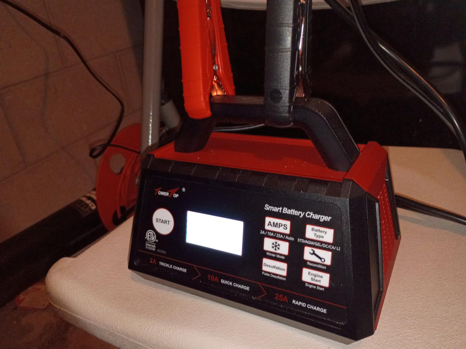 TowerTop 2/10/25 Amp 12V Smart Car Battery Charger, Fully Automatic Battery Maintainer with Engine Start, Auto Desulfator, Battery Repair, Winter Mode, for AGM, STD, Gel, Deep Cycle Batteries customer photo 2