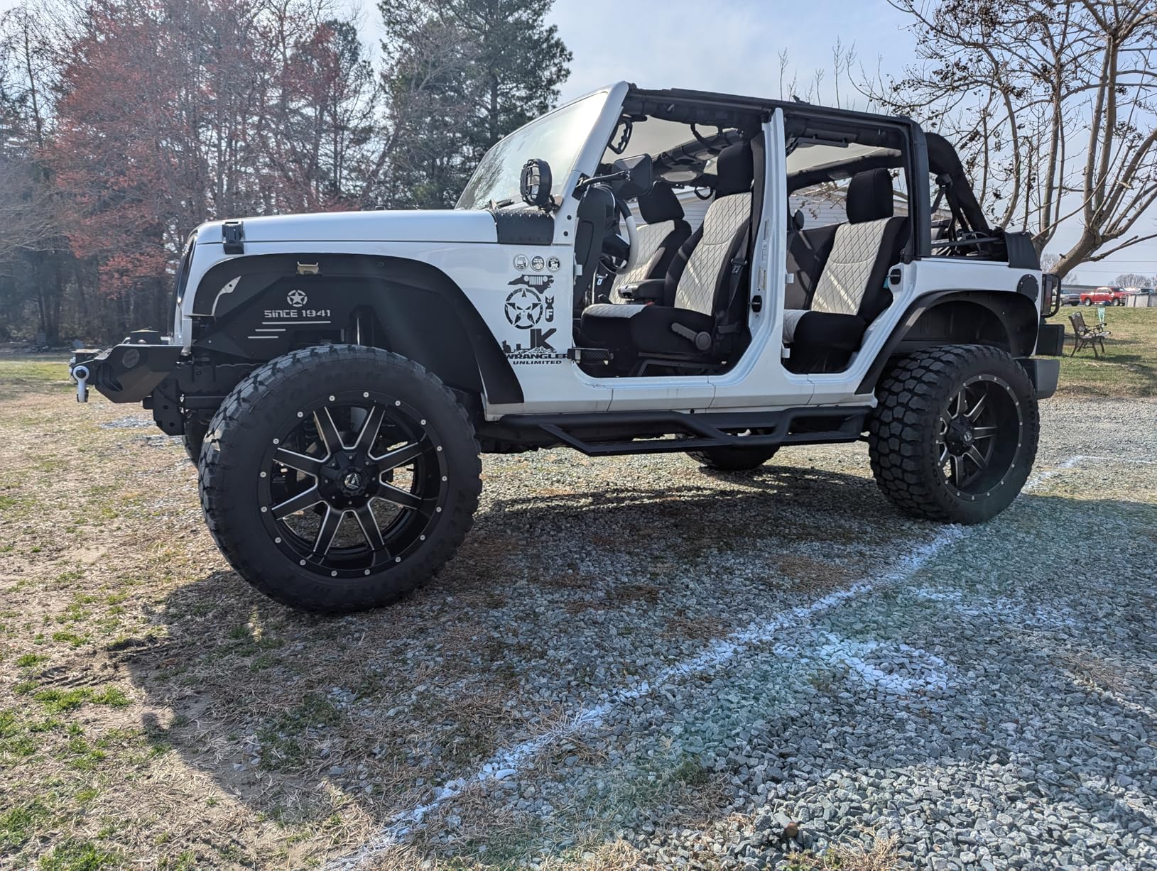 Shadeidea JK Sun Shade Top Compatible with Jeep Wrangler JKU Top Sunshade Soft Mesh Roof Cover (2007-2018)- Wind Noise UV Blocker -10 Year Warranty -4 Door & 2 Door -Black -Front customer photo 2