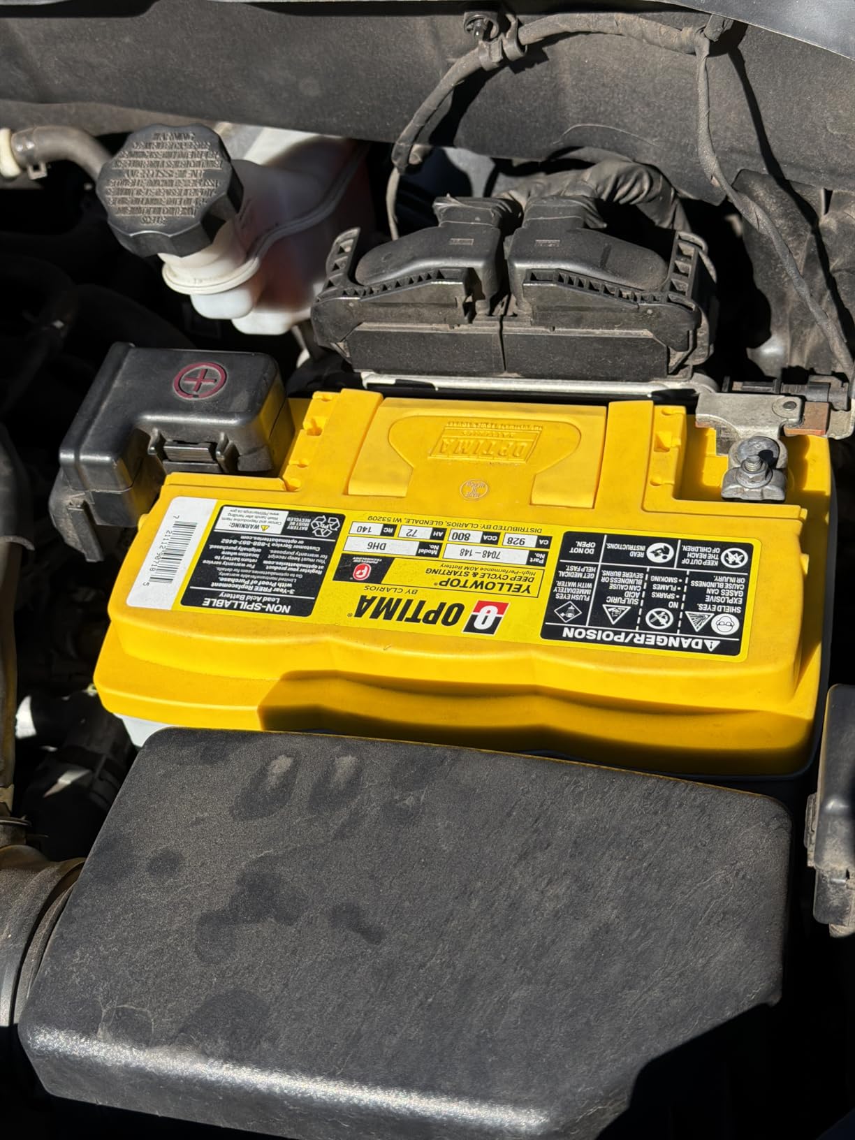 OPTIMA Batteries High Performance DH6 YELLOWTOP Dual Purpose AGM Battery customer photo 1