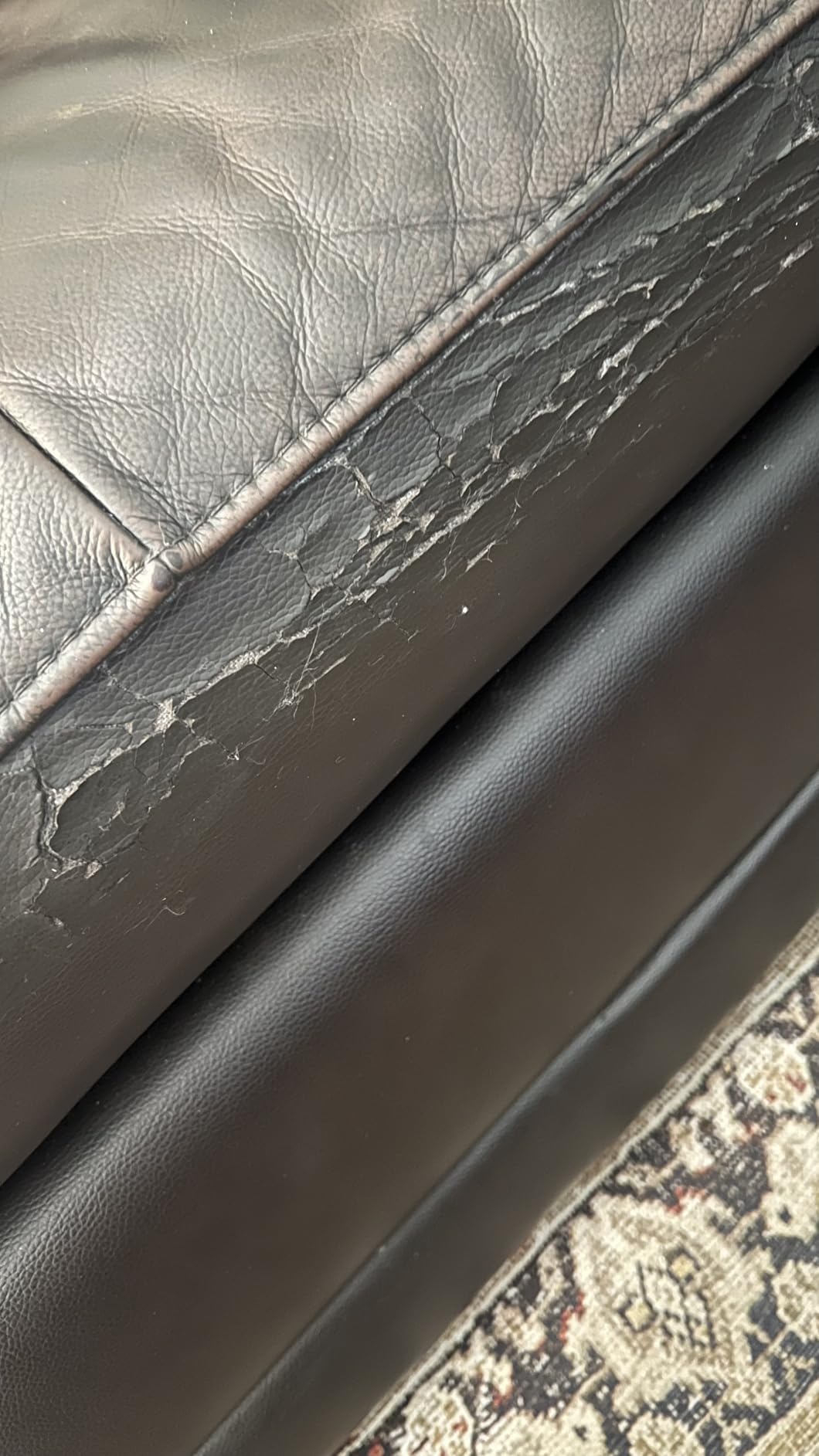 ONine Leather Repair Tape,Self Adhesive Leather Repair Patch,Leather Patches for Furniture,Sofa,Car Seats,Office Chair. Vinyl Repair Kit 3x60in (Black) customer photo 1