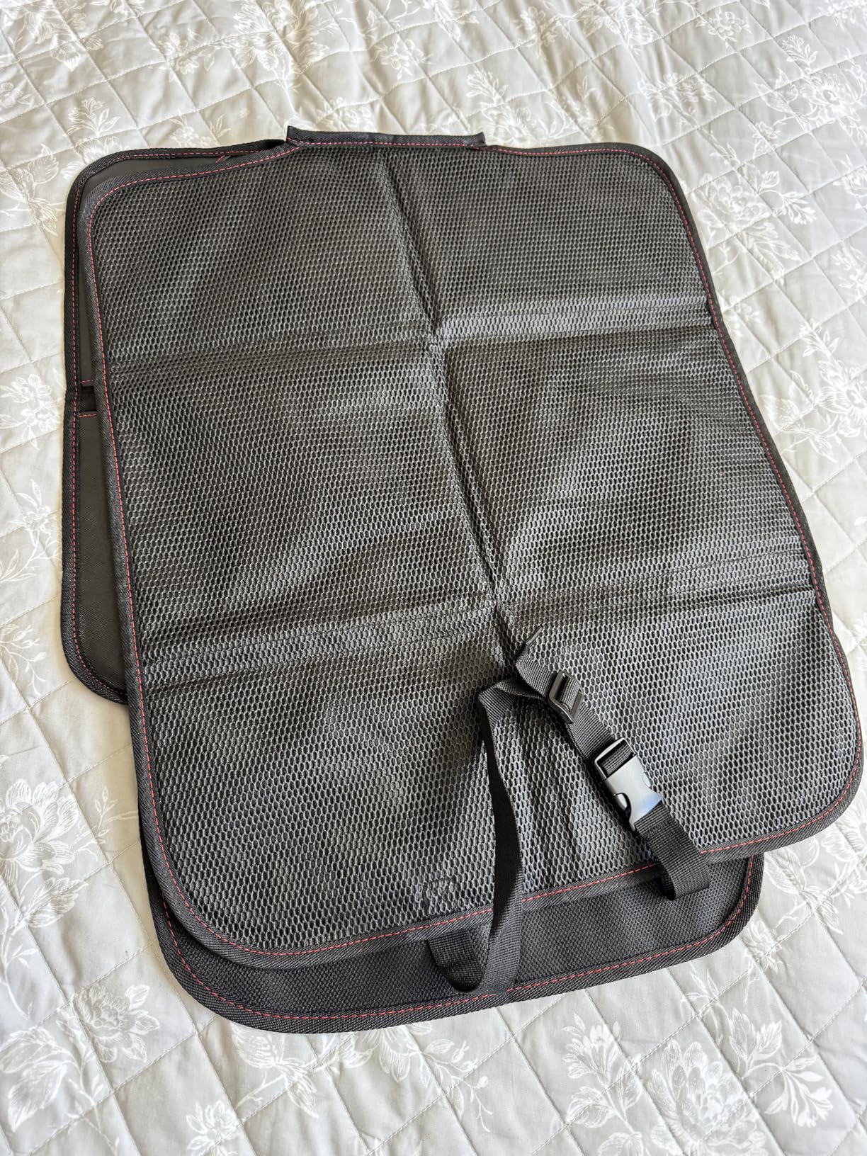 Car Seat Protector, 2 Pack Carseat Protector with Thick Padding, Baby/Pets for Child Car Seat-Mesh Pockets-Waterproof-Universal Size(Black) customer photo 1