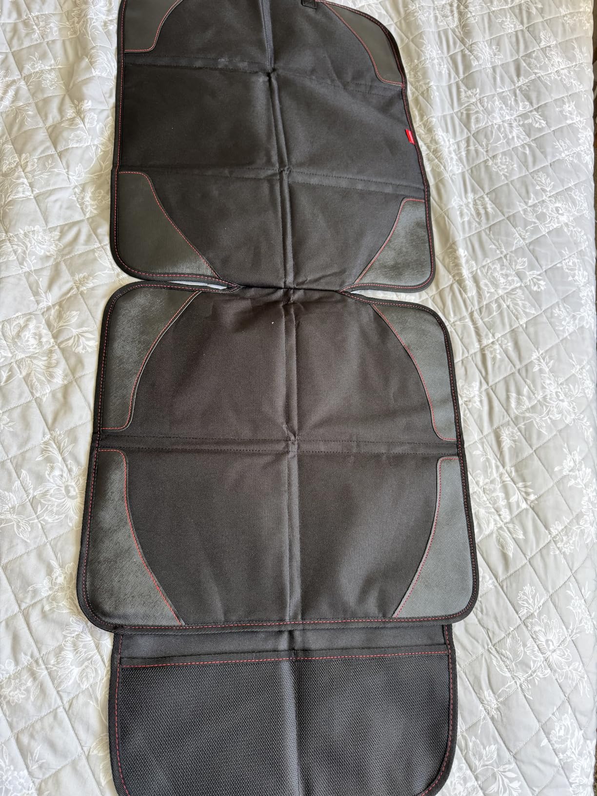 Car Seat Protector, 2 Pack Carseat Protector with Thick Padding, Baby/Pets for Child Car Seat-Mesh Pockets-Waterproof-Universal Size(Black) customer photo 2