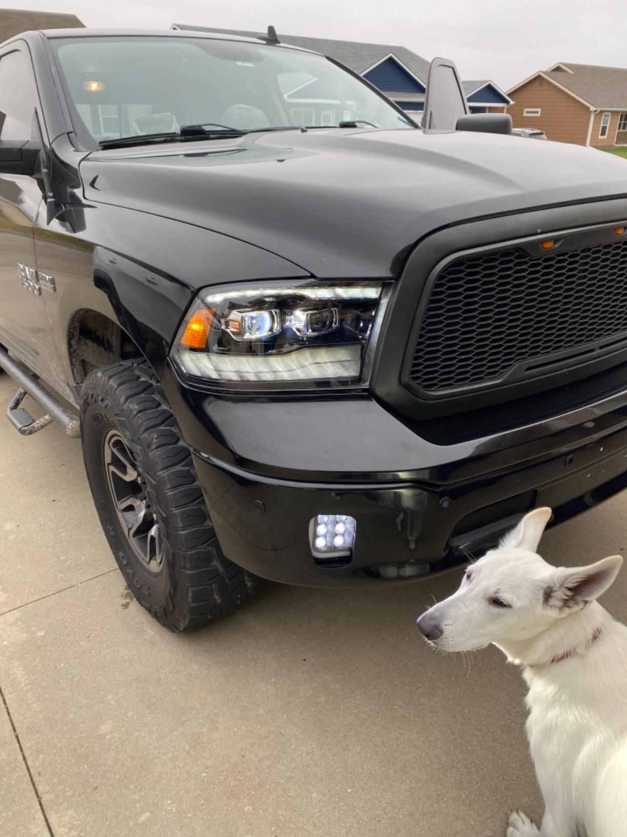 MODIFY STREET AlphaRex PRO-Series Smoke Black For 09-18 Ram 1500/10-18 Ram 2500/3500 Top and Bottom DRL/Switchback Sequential Signal Dual Projector Headlights customer photo 1