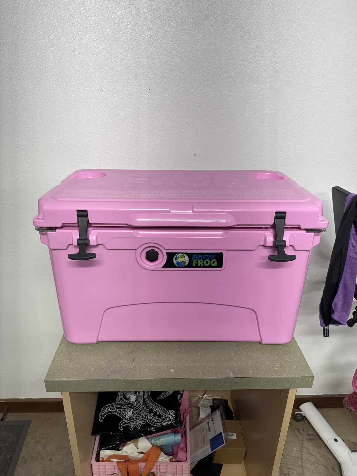 Frosted Frog 45 Quart Ice Chest Heavy Duty High Performance Roto-Molded Commercial Grade Insulated Cooler customer photo 2