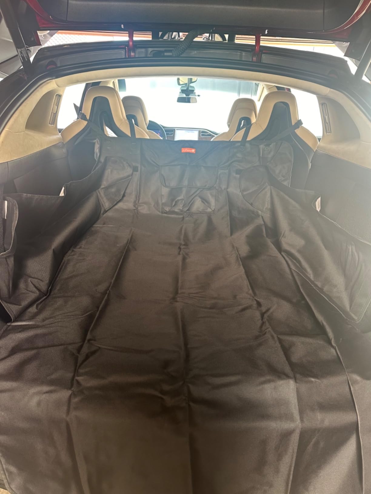 Alfheim Cargo Liner for Dogs, Nonslip Waterproof Pet Boot Liner with Bumper Flap Protector, Durable Washable Cargo Cover Mat Travel, Universal for Medium Small Car SUV customer photo 2