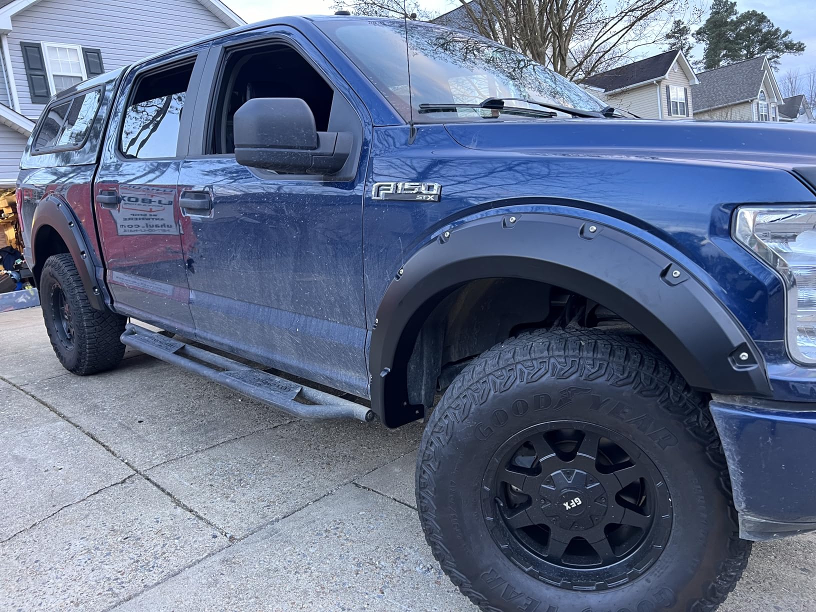 Tyger Auto Fender Flare Compatible with 2018-2020 Ford F-150, Smooth Textured Black Paintable Bolt-Riveted Style 4pc | TG-FF8F4378 customer photo 2
