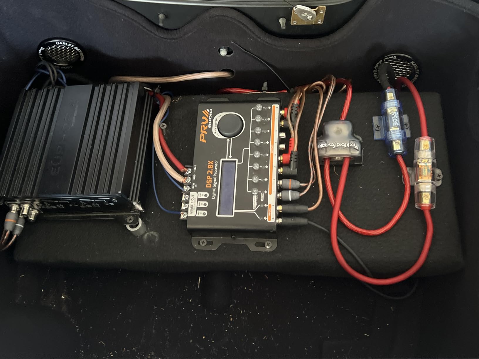 PRV AUDIO Car Audio DSP 2.8X Digital Crossover and Equalizer 8 Channel Full Digital Signal Audio Processor DSP with Sequencer Remote Relay customer photo 2